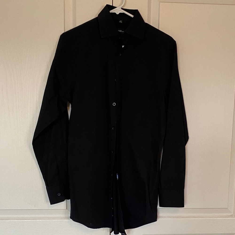 Elegant Black Long Sleeve Shirt